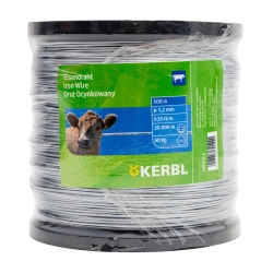 Drut ocynkowany do ogrodzeń elektrycznych dla koni i bydła, 1,2 mm, 500 m, Can Agri