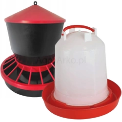 Poidło 15 L+ karmnik 22 kg dla drobiu kur kaczek indyków