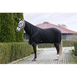 Derka polarowa z kapturem Covalliero Therm, czarny, Covalliero