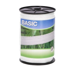 Taśma do pastucha BASIC 200 m x 20 mm 4 x 0,16 mm biała KERBL