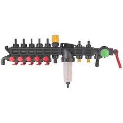 Rozdzielacz 5+2-sekcyjny HD stałociśnieniowy (wylot góra)  AGROPLAST
