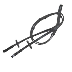 Wodze parciane ze stoperami, czarny, Covalliero